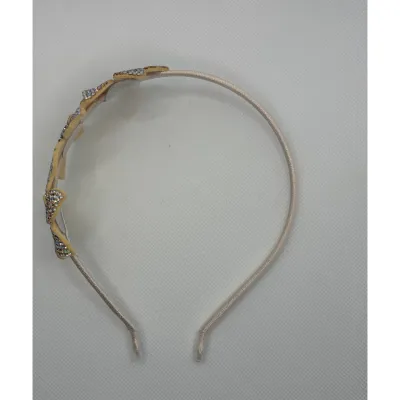 ROSEGOLD 3 CRYSTAL FLOWER HAIRBAND / 0
