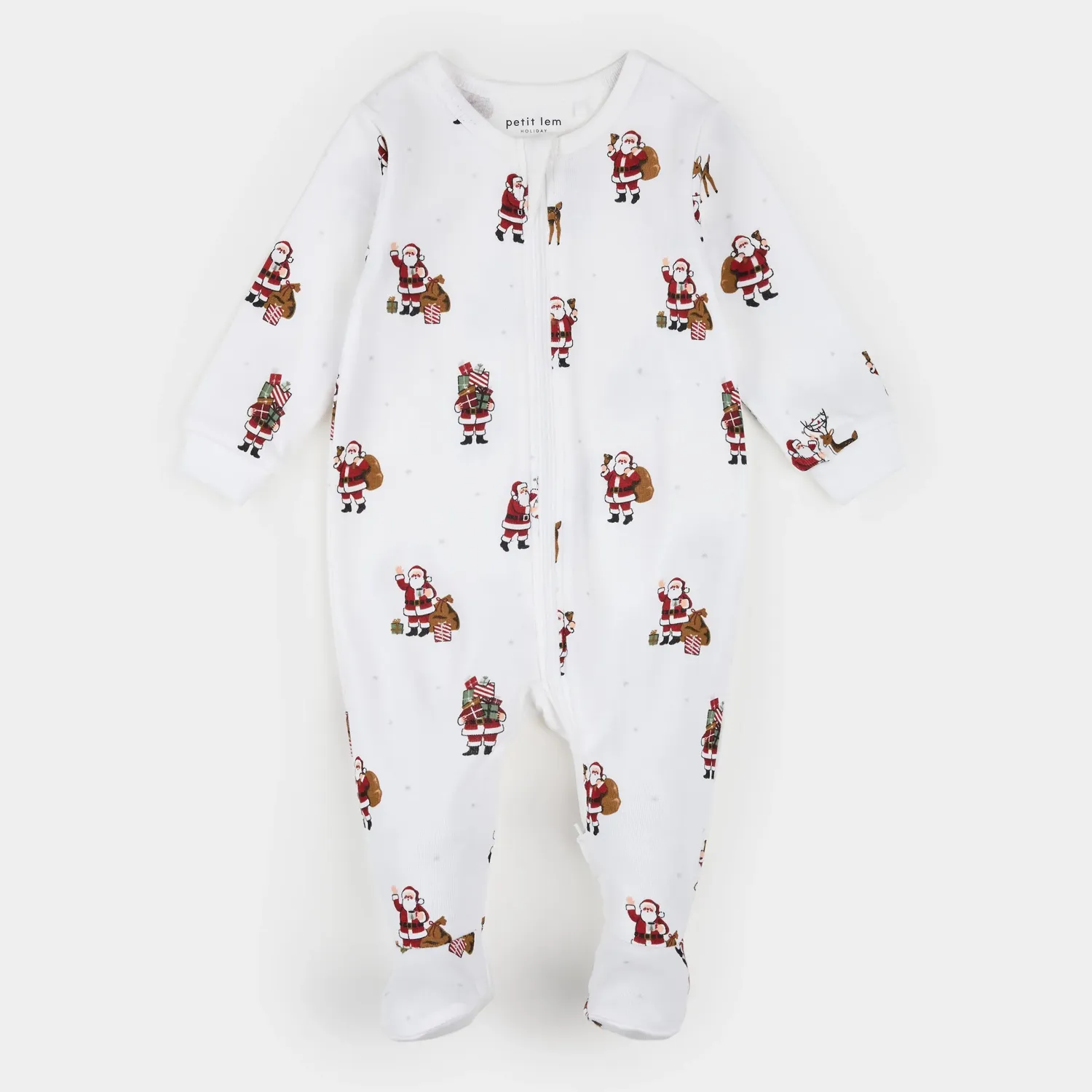 OFF WHITE SLEEPER SANTA & REINDEER PRINT / 26HRS50P37/B