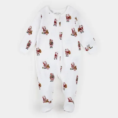 OFF WHITE SLEEPER SANTA & REINDEER PRINT / 26HRS50P37/B