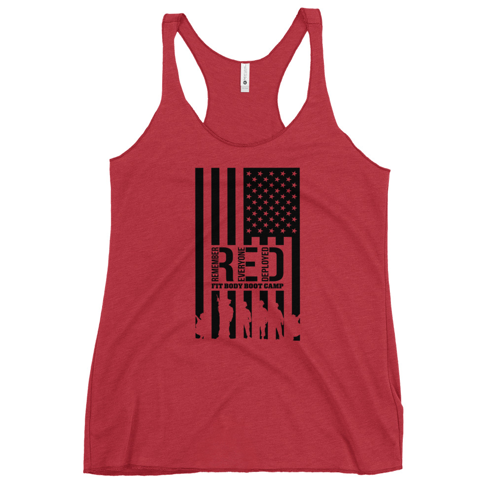 RED Triblend Racerback Tank