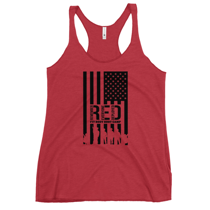 RED Triblend Racerback Tank
