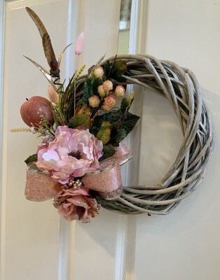Pink Deluxe Forest Rose & Peony Enchantment Wreath