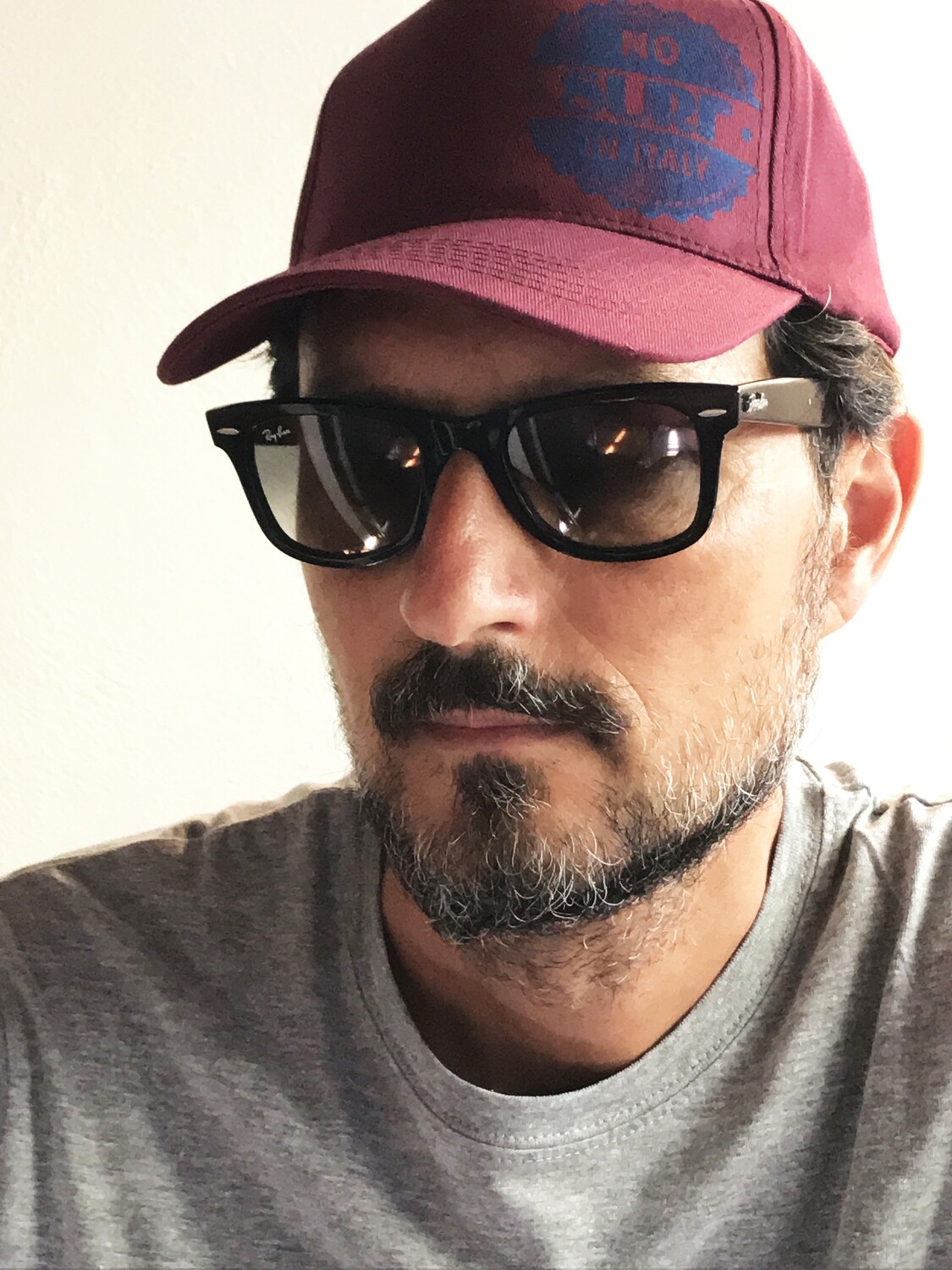 Cappellino baseball Bianco - Grigio - Bordeaux