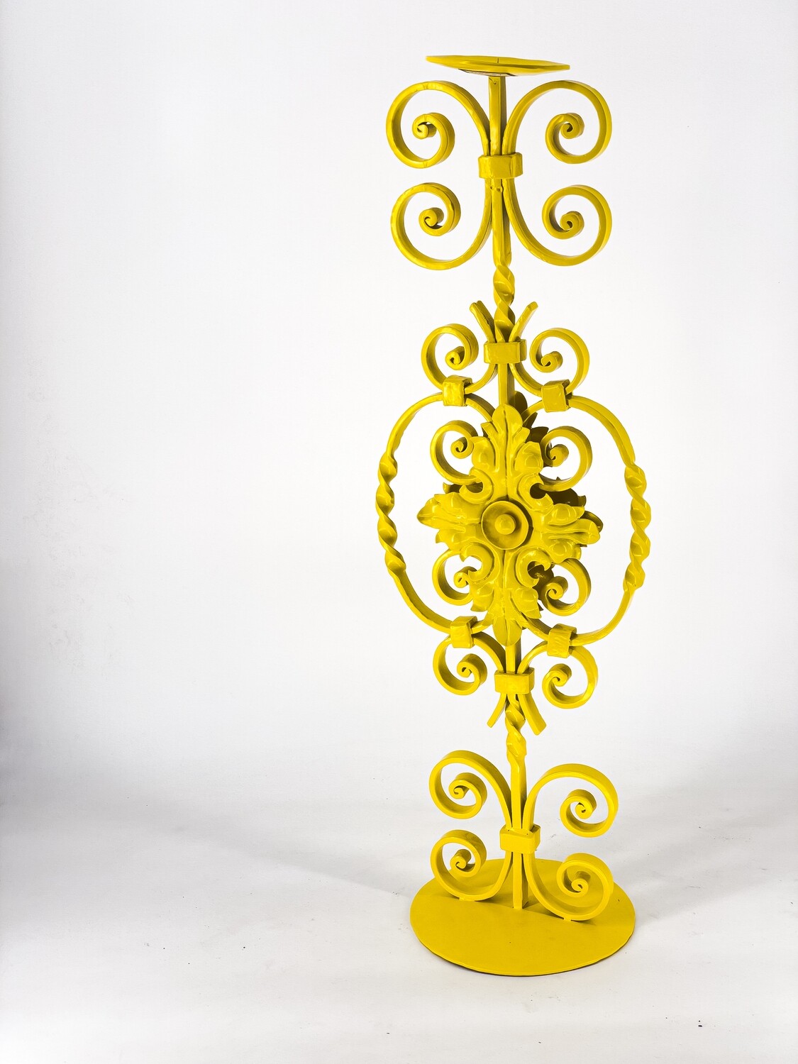 &quot;Manifesto&quot; Yellow Candle Stand