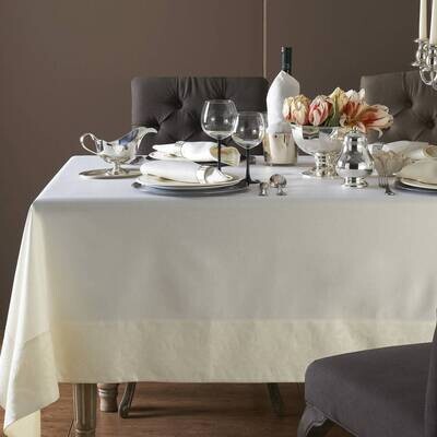 Geneva Cream Tablecloth 70 x 144
