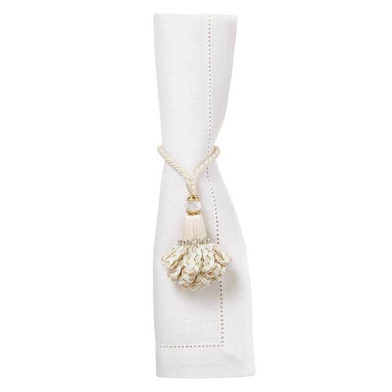 Marbella Champagne Napkin Rings S/4