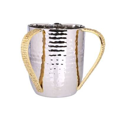 Stainless Steel Wash Cup With Mosaic Handles
