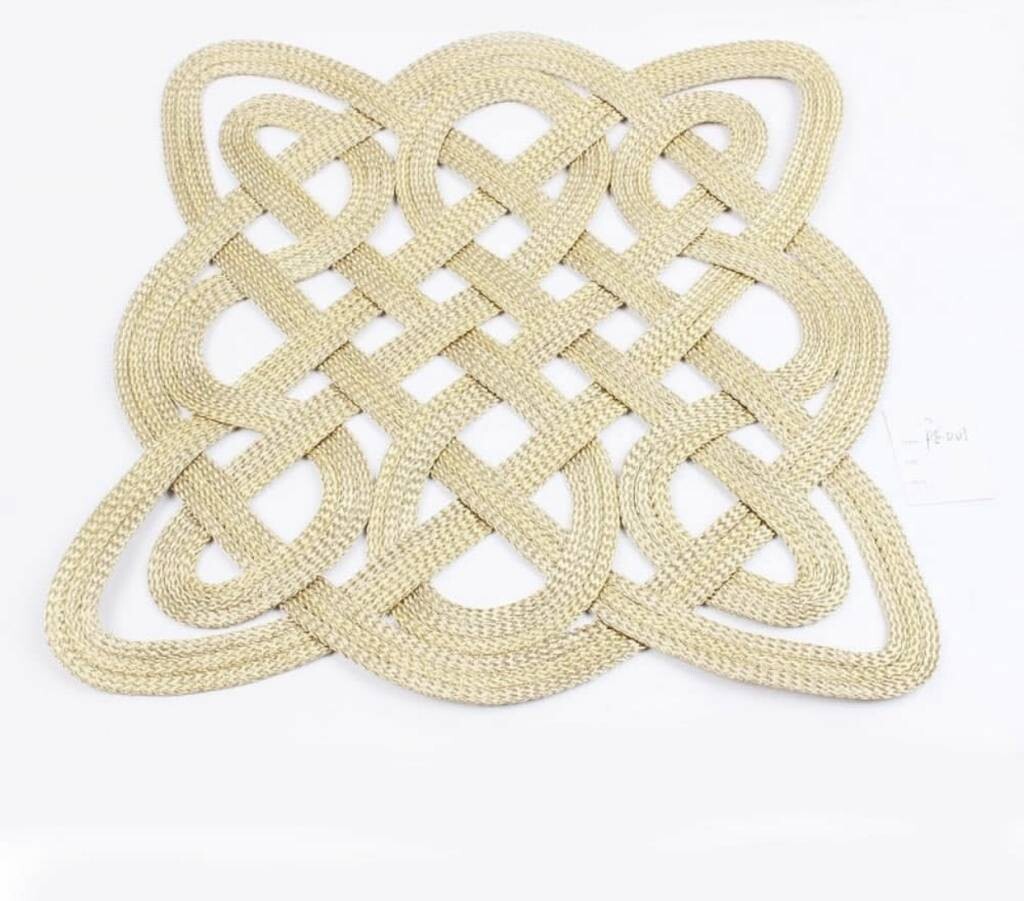 Square Gold Mesh Placemat