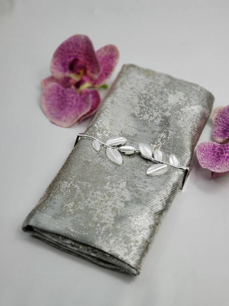 Silver Leaf Napkin Wrap
