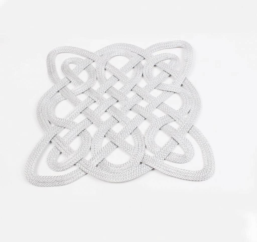 Square Silver Mesh Placemat