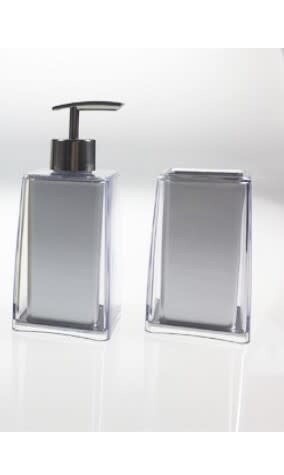 Silver Acrylic Soap Dispenser