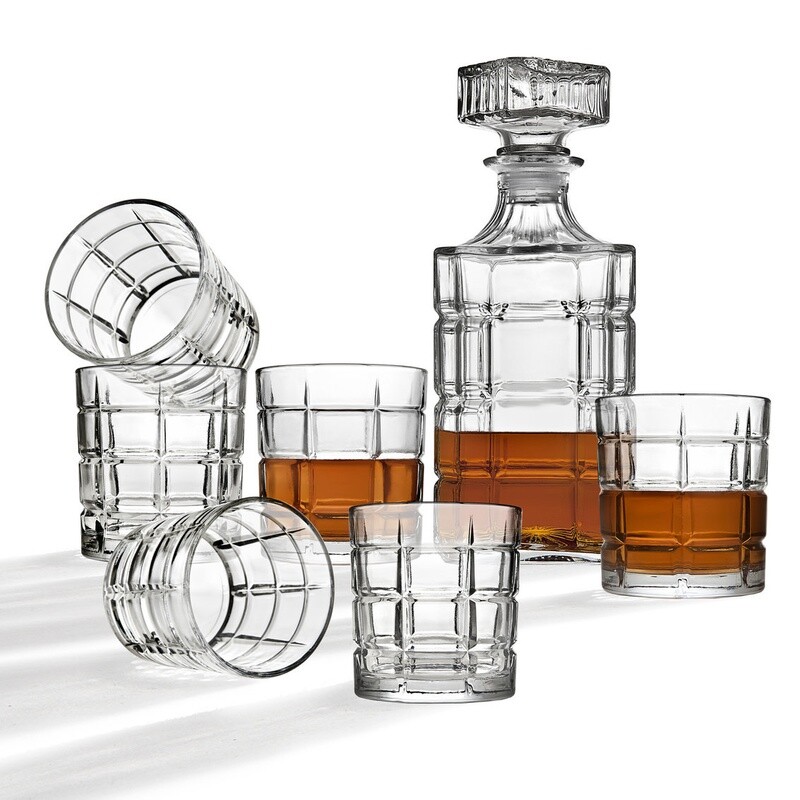 Plaid Whiskey Set