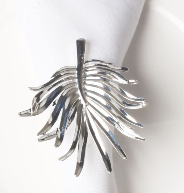 Silver Leaf Napkin Ring