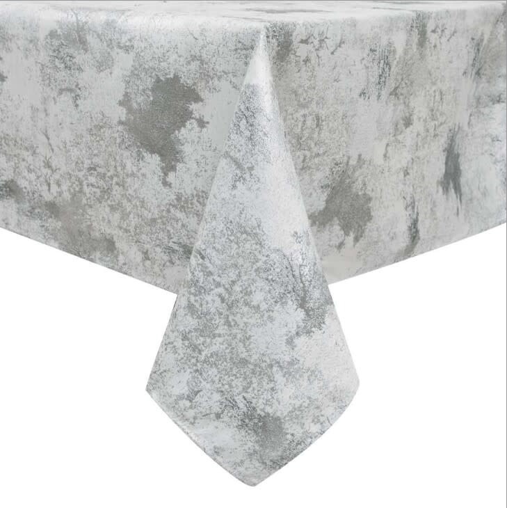 TC1314- 70 x 120 Jacquard Silver Splash Tablecloth
