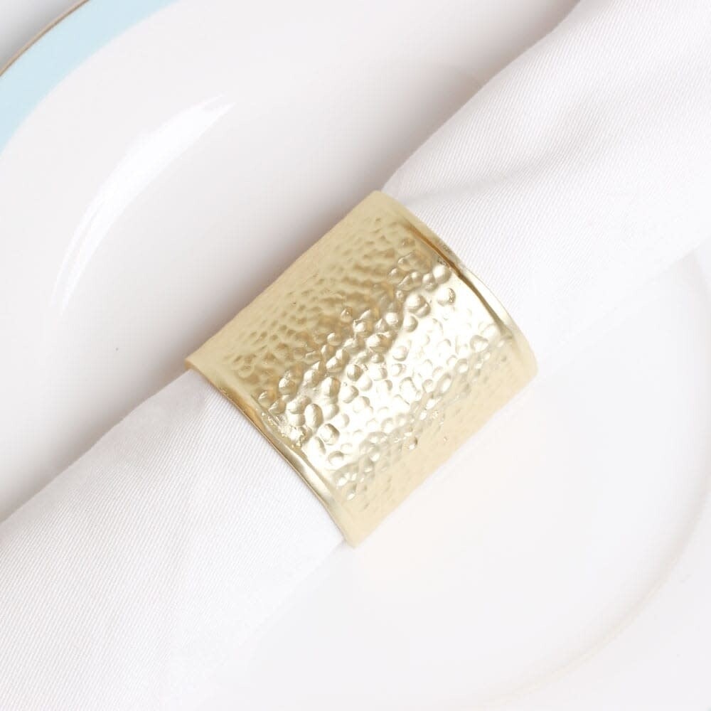 Hammered Gold Napkin Ring