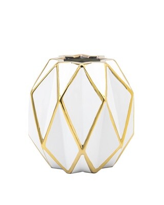 Aurora Gold Diamond Vase