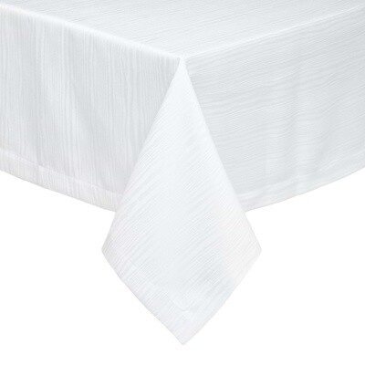 Madison White Tablecloth 66 x 128