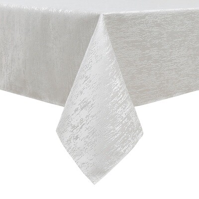 TC1324- 70 x 120 Jacquard Off White Tablecloth
