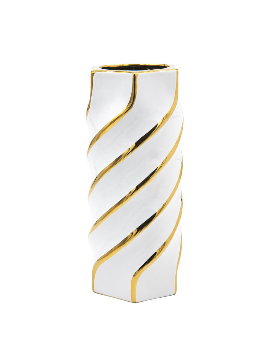 Aurora Gold Swirl Large Vase