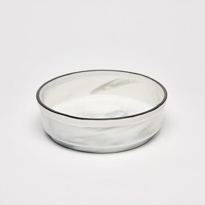 MM 2022 Marble Grey Round Bowl 8.25&quot;