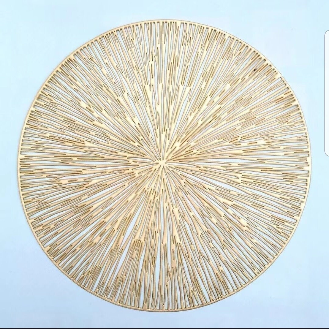 Sun Lines Gold Placemat
