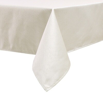 TC1336- 70 x 120 Jacquard Desert White Gold Tablecloth