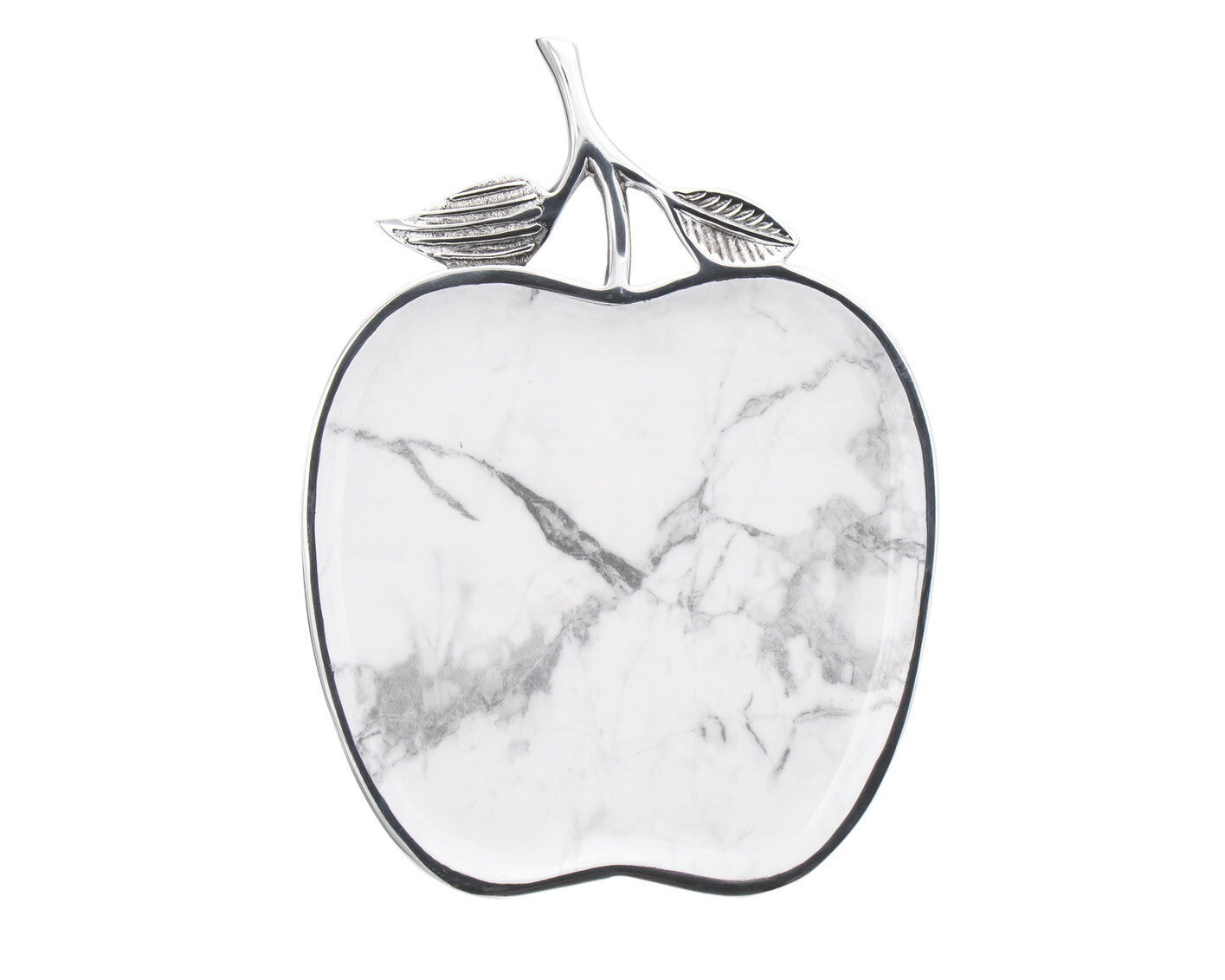 White Marble Apple Tray
