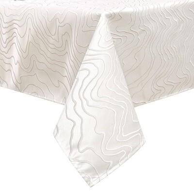 TC1347- 70 x 108 Jacquard Gold Ripple Tablecloth