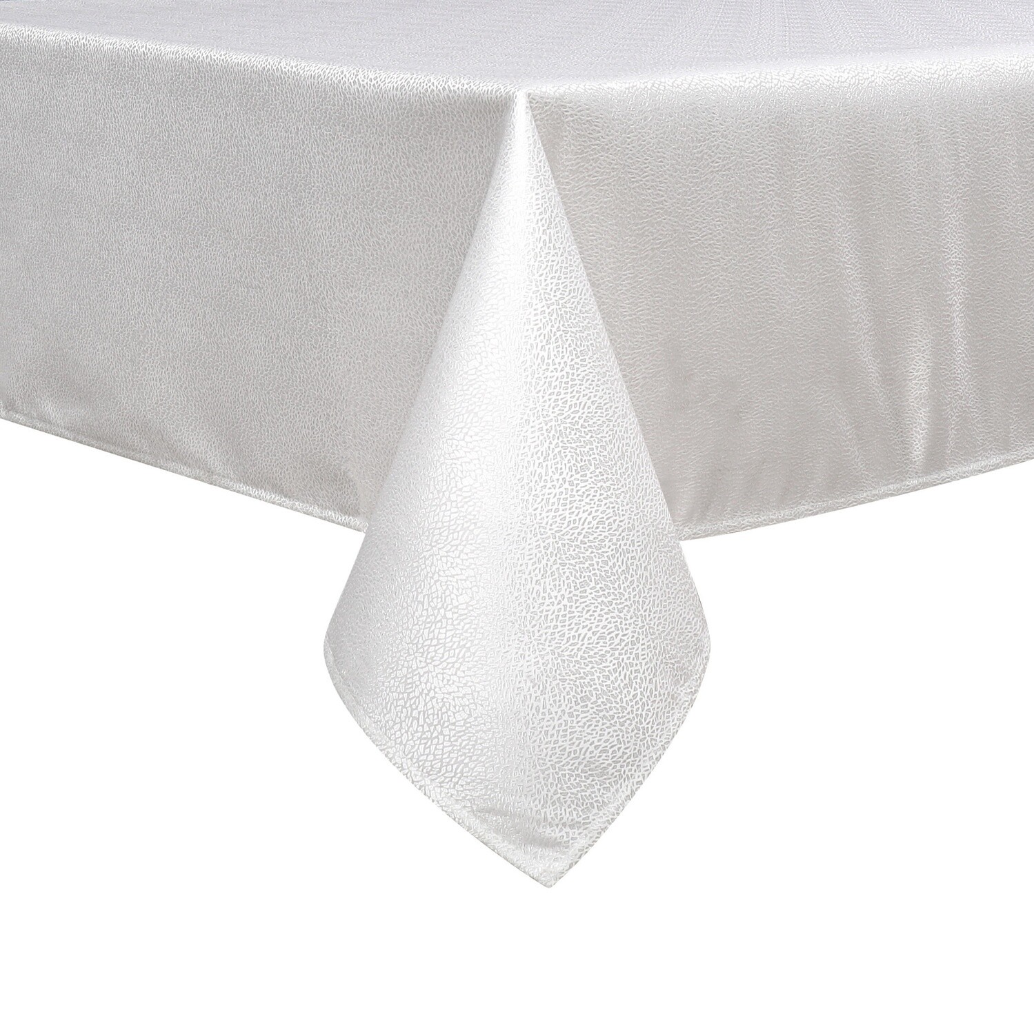 TC1345- 70 x 108 Jacquard White Slate Tablecloth