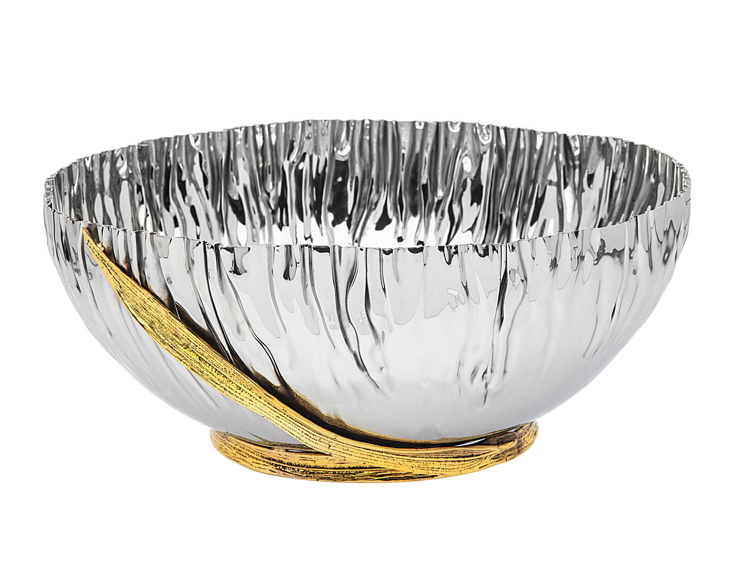 Crumpled Leaf Large  Bowl