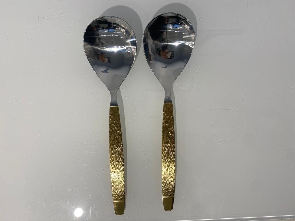 Cinne Citta Gold Serving Spoons