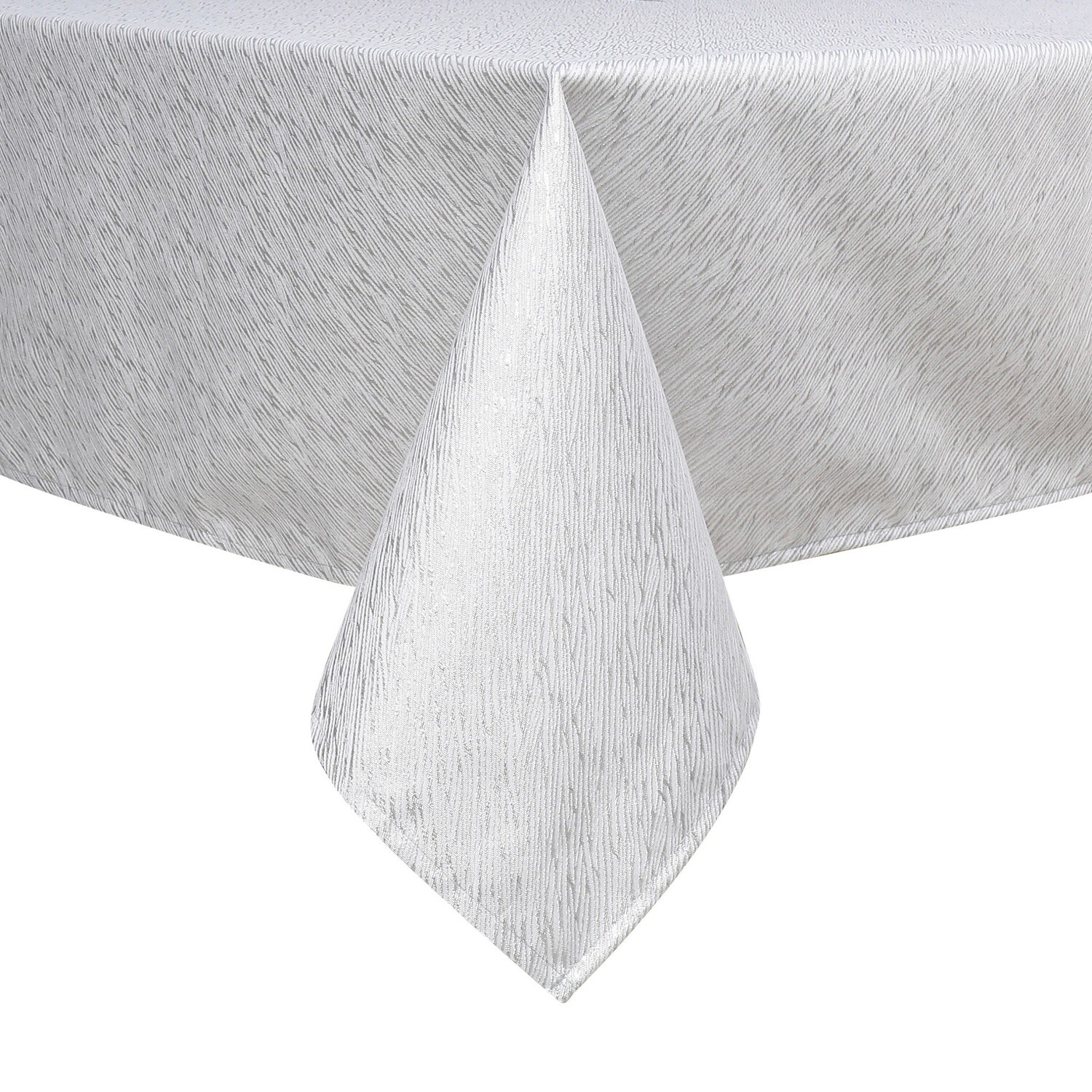 TC1337- 70 x 160 Jacquard Avalon Silver Tablecloth