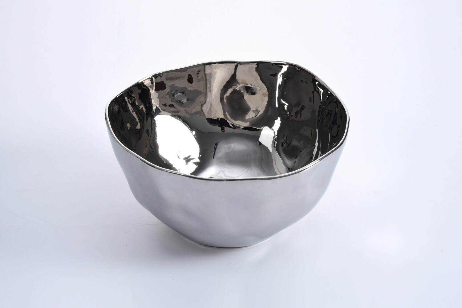 Simple Ceramic Silver XLarge Bowl