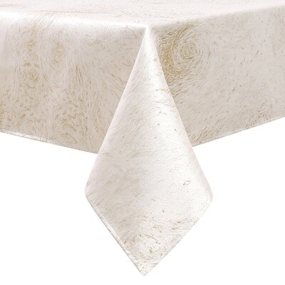 TC1352- 70 x 120 Jacquard Forest Gold Tablecloth