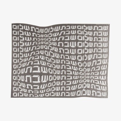 Challah Cover Hebrew Type Silver