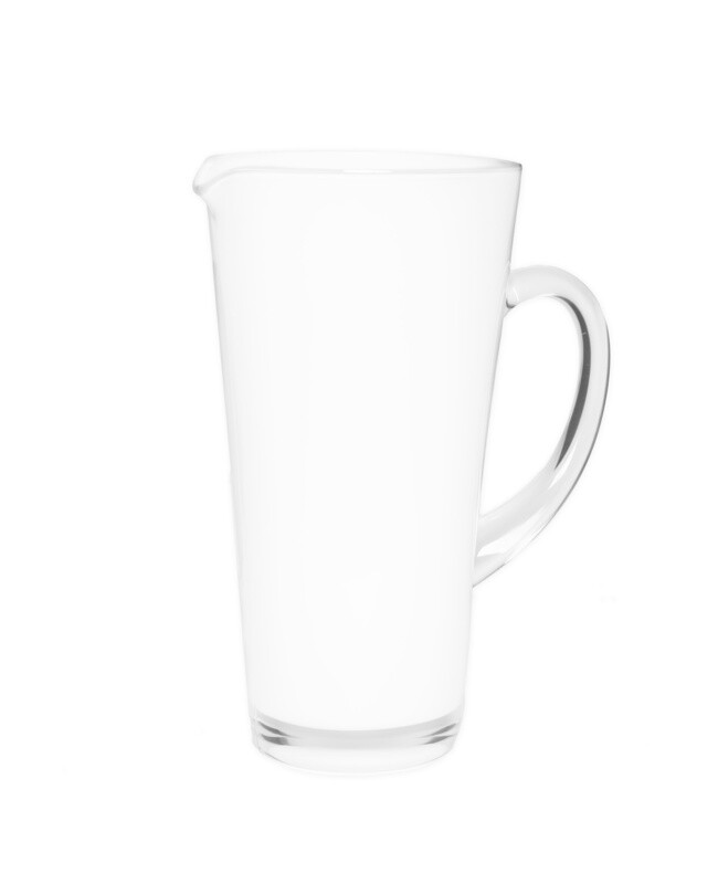 White Glass Pitcher