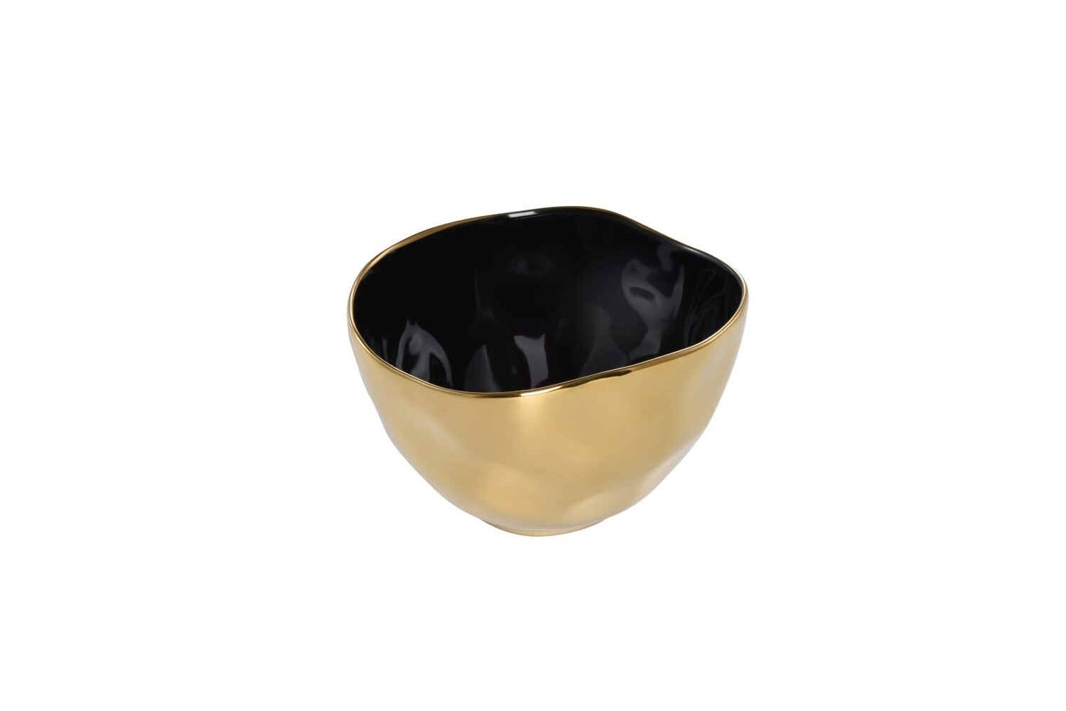 Black & Gold Medium Bowl
