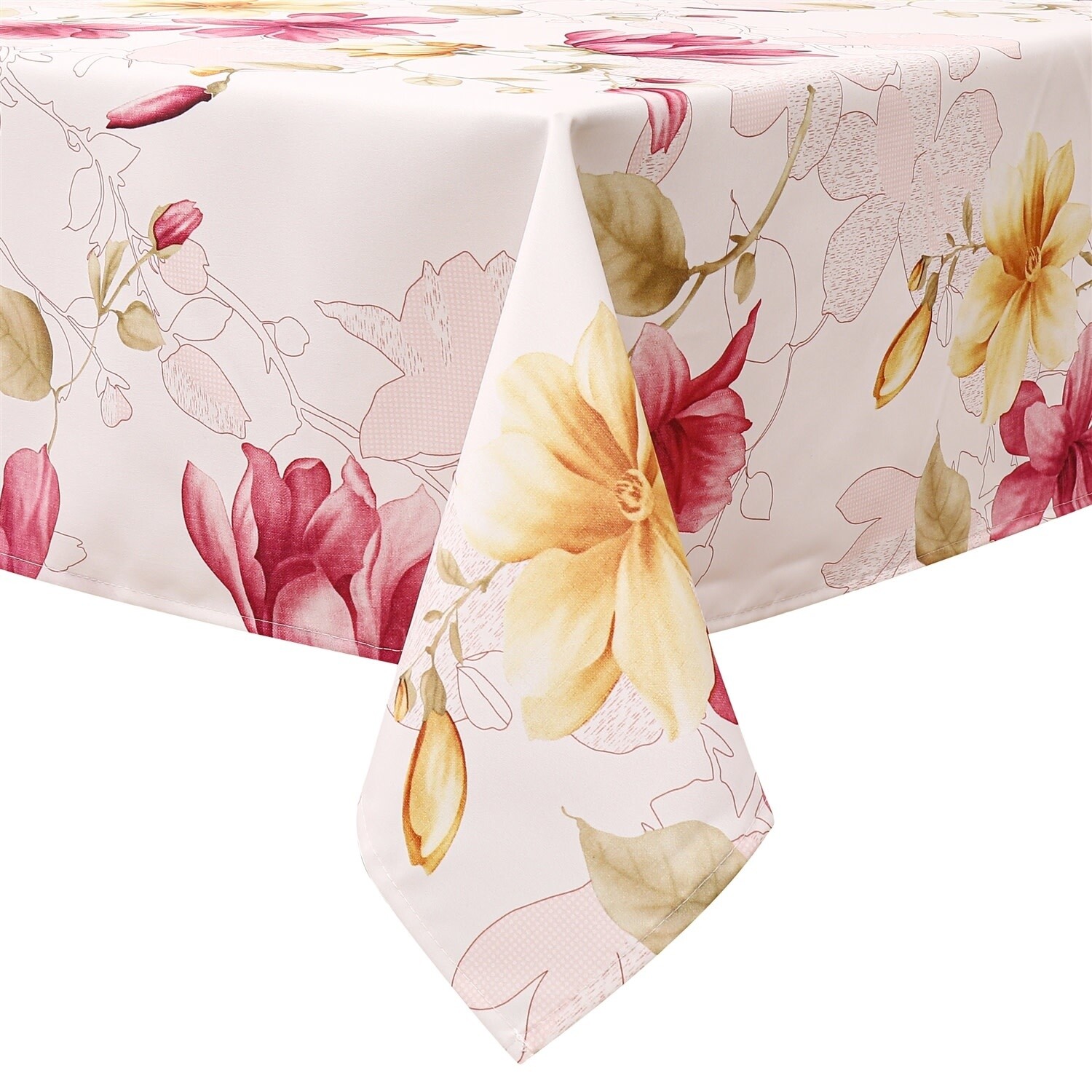 TC1503 70x120 Fushia Floral Tablecloth