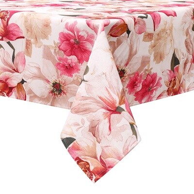 TC1500 70x108 Red Floral Tablecloth