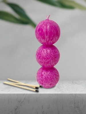 Mini Pink Ball Havdala Candle