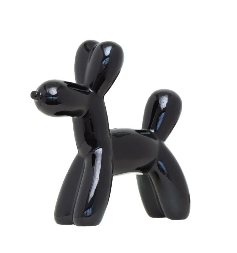 Black Mini Balloon Dog 7.5"