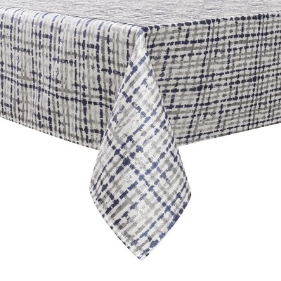 TC1350 - 70 x 144 Jacquard Blue Weave Tablecloth