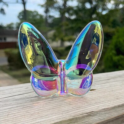 Large Iridescent  Crystal Butterfly