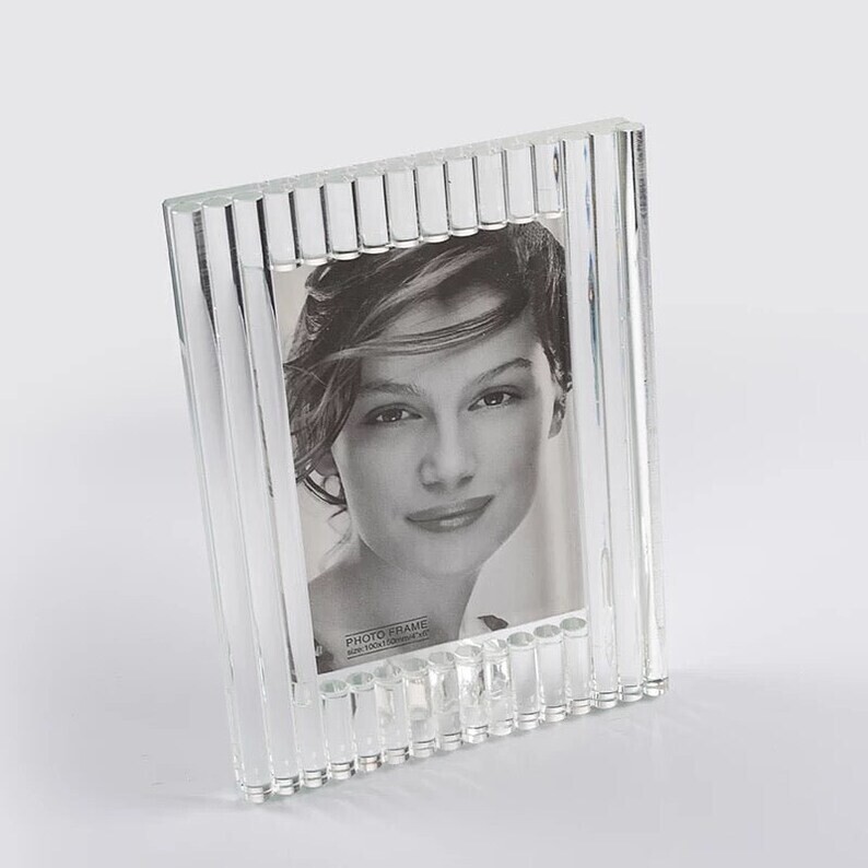 5x7 Thick Lines Crystal Picture Frame