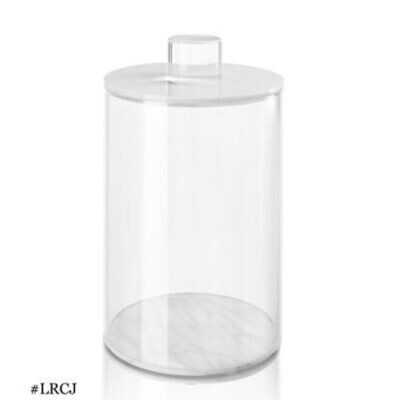 Luxe Round Marble Canister 7.5"