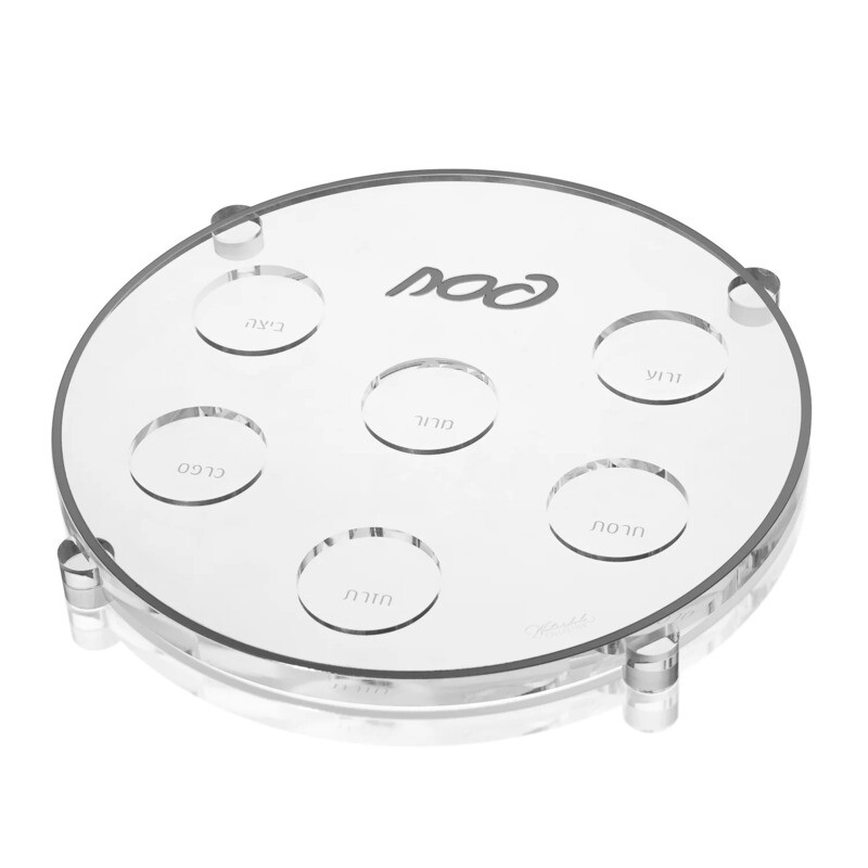 Classic Silver Seder Plate 13.5
