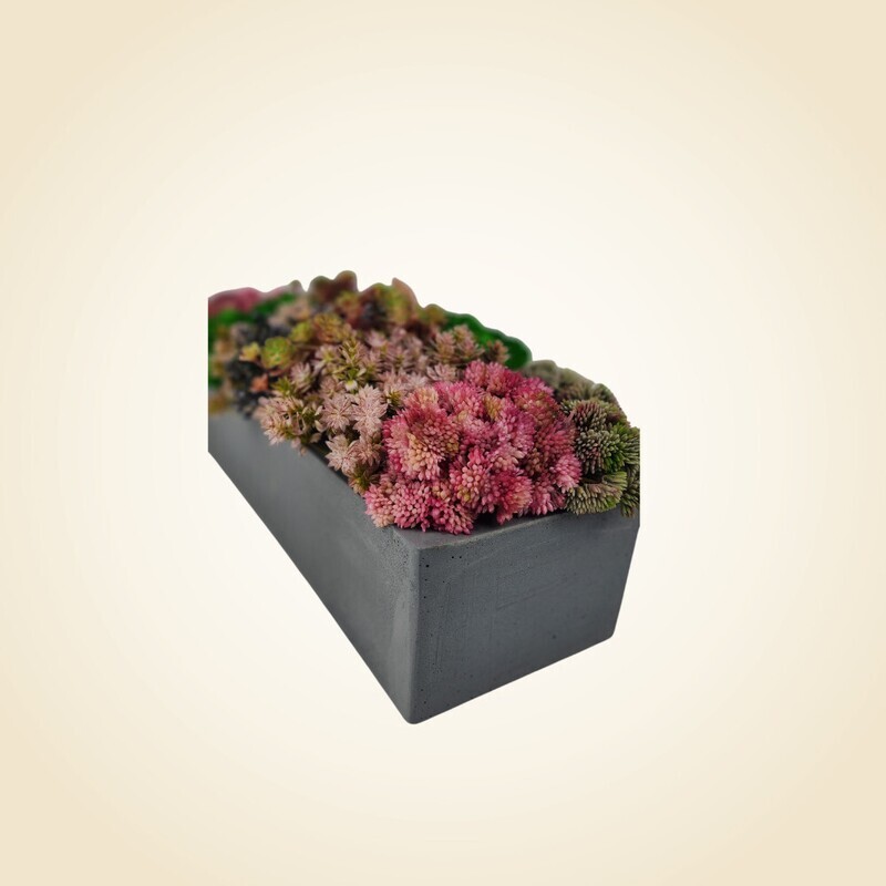 16&quot; Grey Planter Floral Arrangement