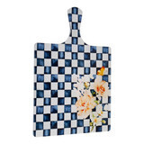 Checkered Blue Lucite Cheese Board
