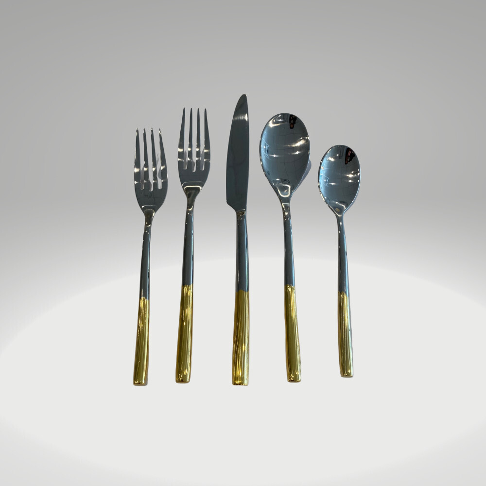 Unami Gold Accent 20 pc Flatware