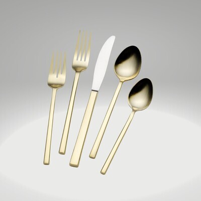 Kyoto Shiny Gold 20 pc Flatware Set